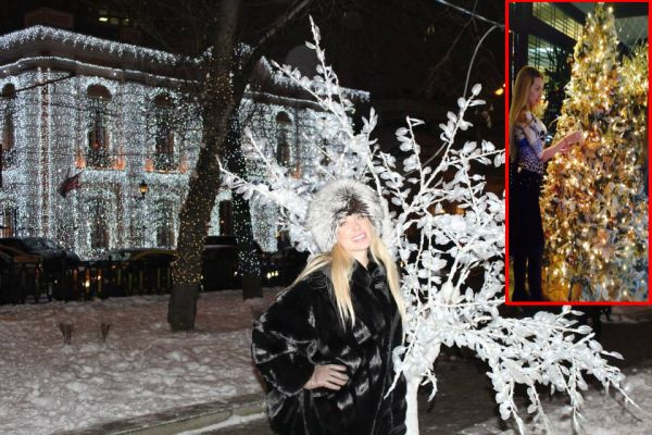 Антония Петрова посреща Коледа като Снежанка в кожи и с царска елха (МНОГО СНИМКИ)