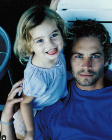 Пол Уокър с малката си дъщеря Медоу