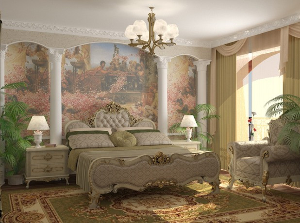 Спалнята на Дългия в апартамента му в морската столица Варна
