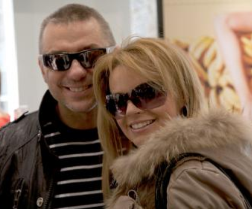 Крум Савов с жена си Мая
