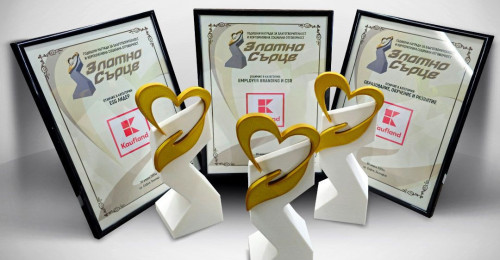 Kaufland с три отличия от годишните награди „Златно сърце“