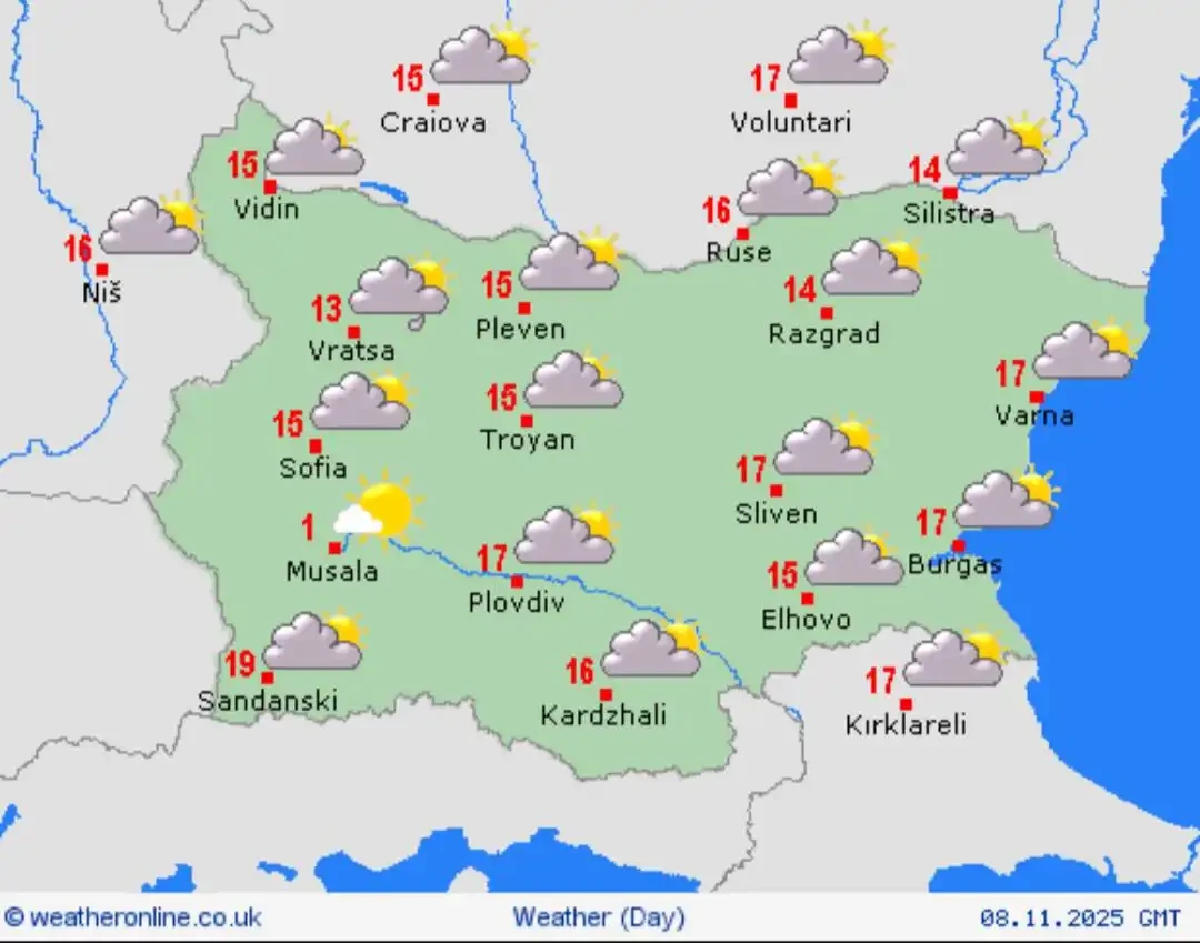 Облаци, дъжд и студ: Meteo Bulgaria с пълна седмична прогноза за времето
