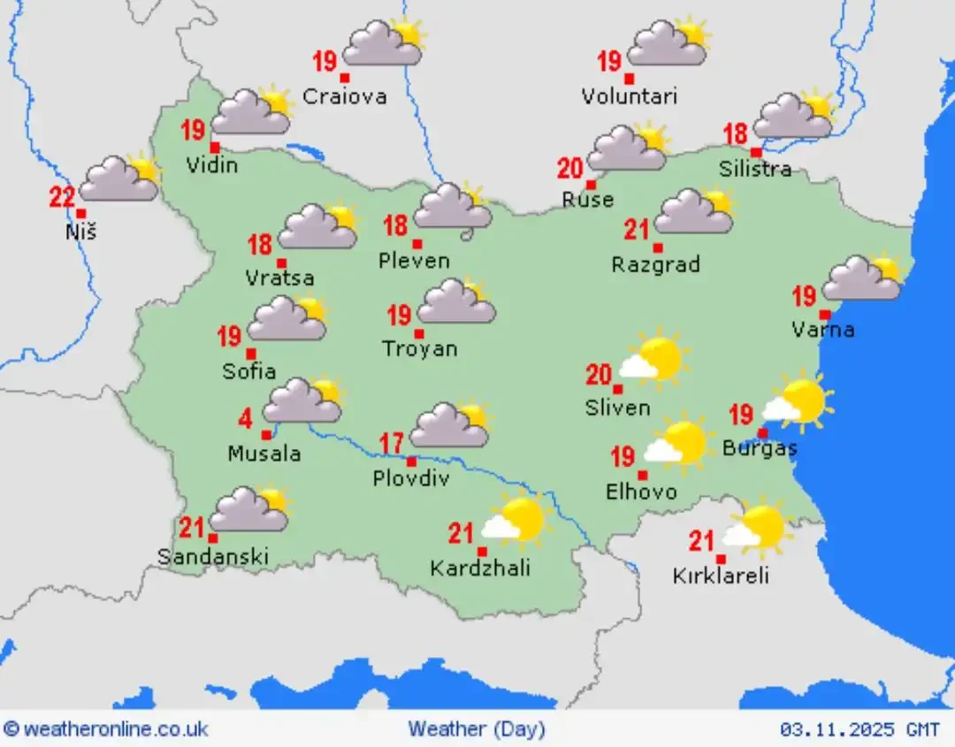 Облаци, дъжд и студ: Meteo Bulgaria с пълна седмична прогноза за времето
