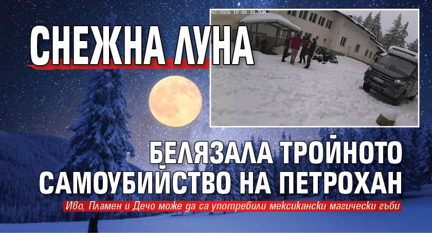 Снежна Луна белязала тройното самоубийство на Петрохан