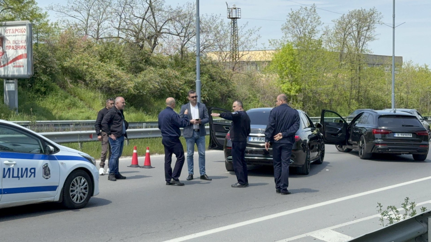 Скандал между шофьори в Хасково завърши с вадене на нож и изстрел в крака (снимки/видео)