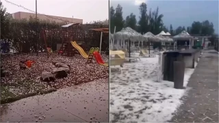 Рядката буря в Италия: градушка колкото човешка длан и огромни щети (снимки/видео)