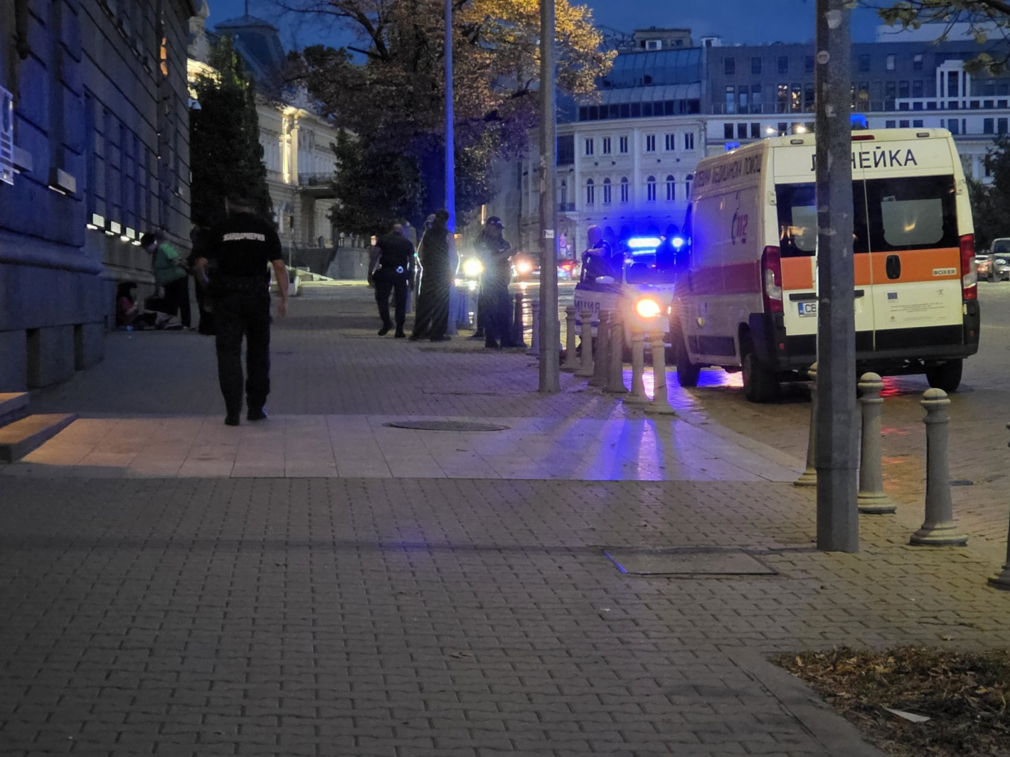 Бой между тийнейджъри пред служебния вход на парламента (снимки)