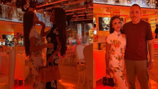 На кого прилича повече: Ето я Марая на Мара отблизо! (Отварачката уреди първа изложба на чедото си у нас - СНИМКИ)