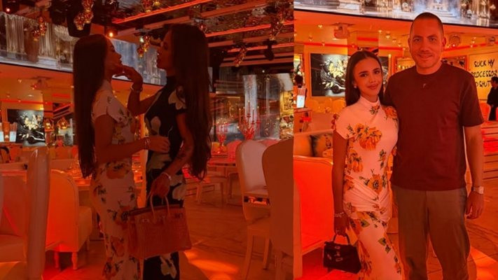 На кого прилича повече: Ето я Марая на Мара отблизо! (Отварачката уреди първа изложба на чедото си у нас - СНИМКИ)